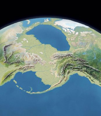 Before approximately 11,000 years ago, Alaska and Siberia were connected by a landmass called "Beringia" due to lower sea levels.