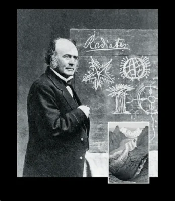 Main image: An 1870 photograph of geologist and biologist Louis Agassiz. Inset: An illustration by J. Bettanier of the Matterhorn glacier, located near Zermatt, Switzerland, from Louis Agassiz's 1840 book, "Études sur les Glaciers."