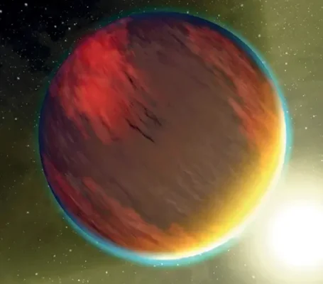 An artist's depiction of a "hot Jupiter," one of the most frequently discovered types of exoplanets near our solar system. In about a billion years, as the Sun continues to evolve and heat up, Earth's oceans will evaporate, transforming our planet into a "hot Earth."
