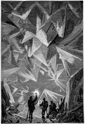 An illustration from Jules Verne's 1864 science fiction novel, "A Journey to the Center of the Earth."